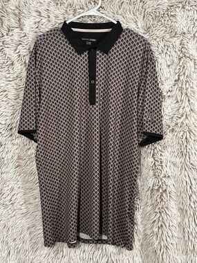 Galvin Green Men's Grey Geometric Polo